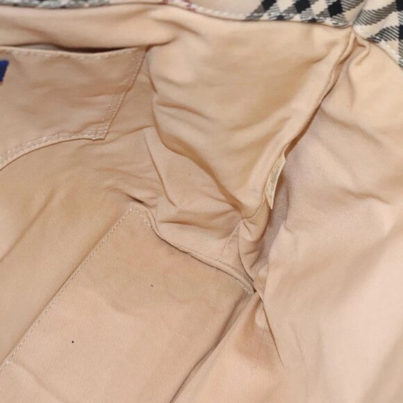 BURBERRY Blue Label Nova Check Tote Bag Canvas Beige Auth ti2867 - Picture 13 of 16